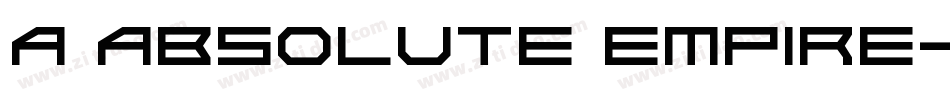 a Absolute Empire字体转换